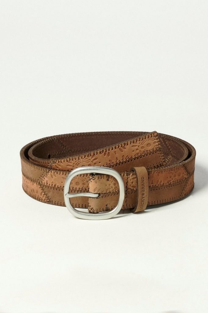 1-1 Patchwork Leather Belt